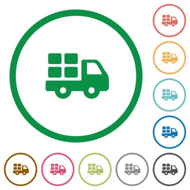 Seviyelendirilmiş düz simgeler taşıma