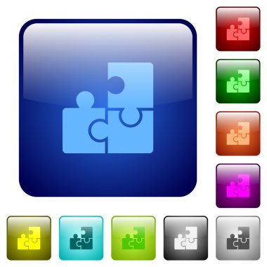 Renk bulmaca cam düğmeleri