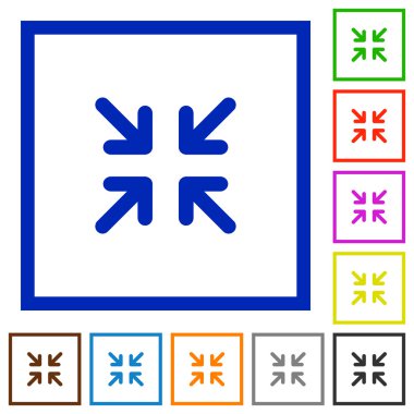 Çerçeveli düz simgeler en aza indirmek