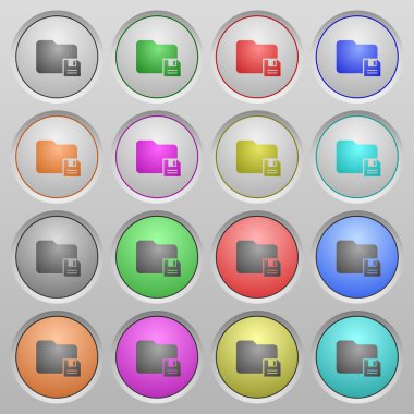 Klasör plastik düğmelerini battı