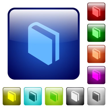 Renk kitap cam düğmeleri