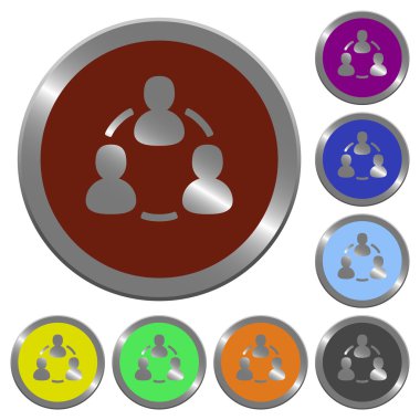 Renk online üyeler düğmeleri