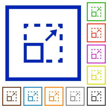 Çerçeveli öğesi düz simgeler en üst düzeye çıkarmak