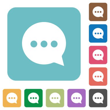 Düz sohbet simgeleri çalışma