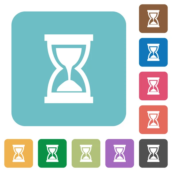 Flat hourglass icons — Stock Vector