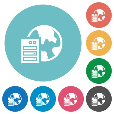 Düz web simgeler hosting