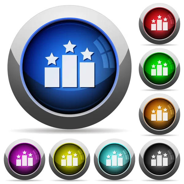 Ranking button set — Stock Vector