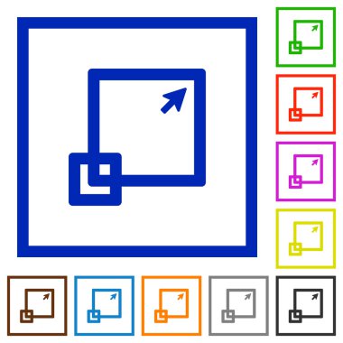 Çerçeveli pencere düz simgeler en üst düzeye çıkarmak