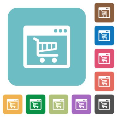 Düz webshop simgeler