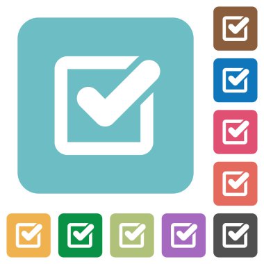 Düz onay kutusu simgeleri