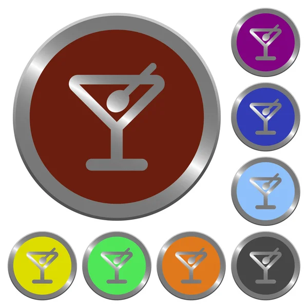 Botões de cocktail de cor — Vetor de Stock