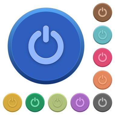 Kabartma Güç düğmeleri değiştir