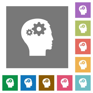 Kullanıcı ayarları düz simgeler kare