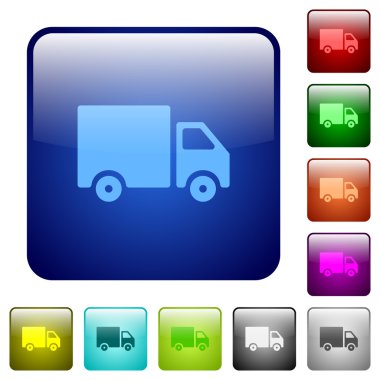 Renk teslim kare düğmeleri