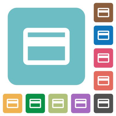 Düz kredi kartı simgeleri