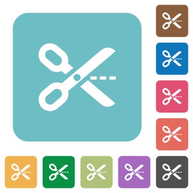 Simgeleri dışarı düz kesim