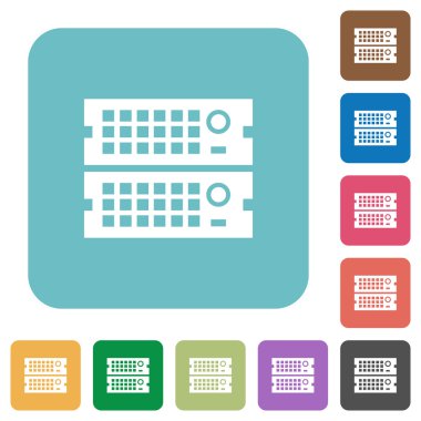 Düz raf sunucuları simgeler