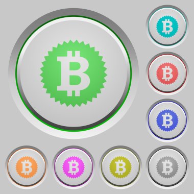 Bitcoin Etiket Basma düğmelerini