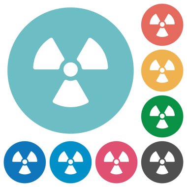 Düz radyasyon simgeler