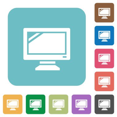 Flat Monitör simgelerini