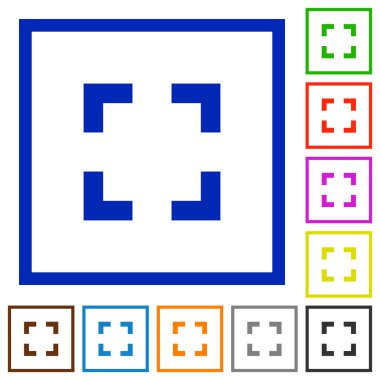 Seçici aracı düz simgeler çerçeveli