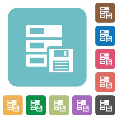 Düz yedek sembol simgeler