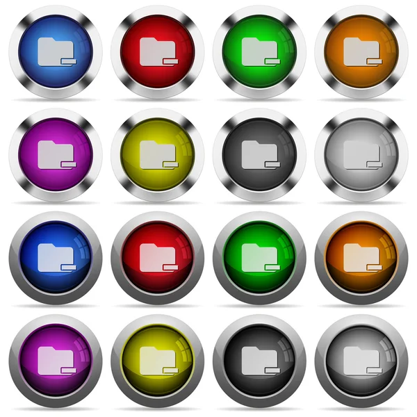 Αφαιρέστε γυαλιστερό κουμπί σύνολο φακέλων — Διανυσματικό Αρχείο