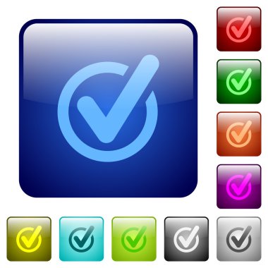 Kontrol renk veri kare düğmeleri