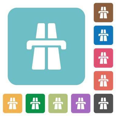 Düz karayolu simge simgeler