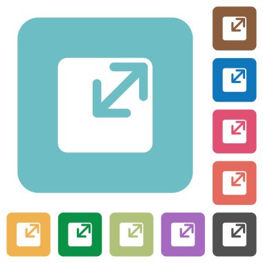 Düz resize pencere sembol simgeler