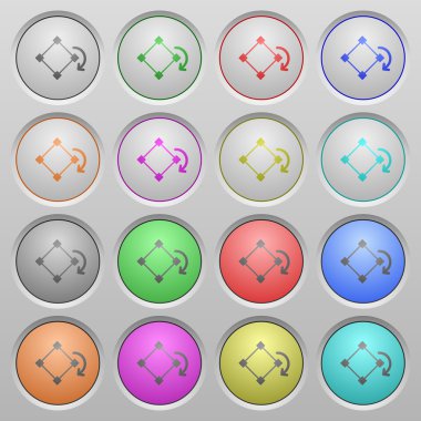 Döndürme öğe plastik batırıldı düğmeleri