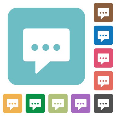 Düz sohbet simgeleri çalışma