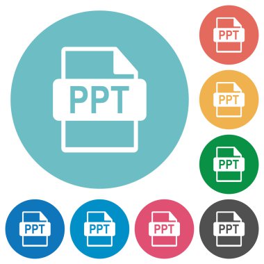 Düz Ppt dosya biçimi simgeler