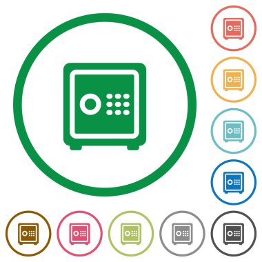 Güçlü bir kutu düz simgeler özetlenen