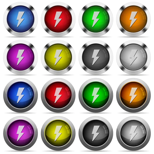 Flash parlak düğme kümesi — Stok Vektör