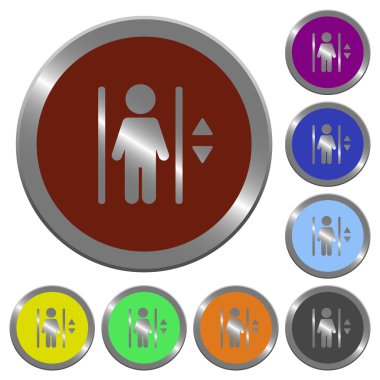 Renk Asansör düğmeleri