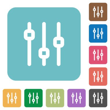 Düz dikey ayarlama simgeleri