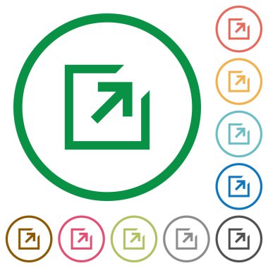 Seviyelendirilmiş düz simgeleri verme