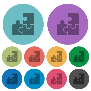 Renk bulmaca düz simgeler