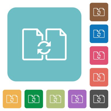 Düz takas belgeleri simgeler