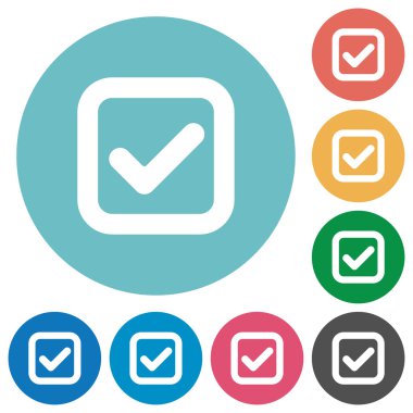 Düz onay kutusu simgeleri