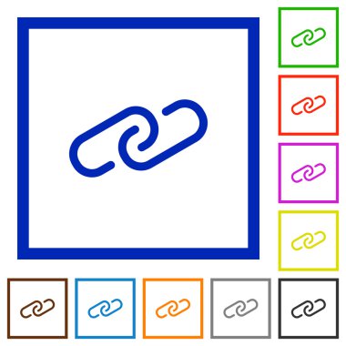 ATAÇ düz simgeler çerçeveli