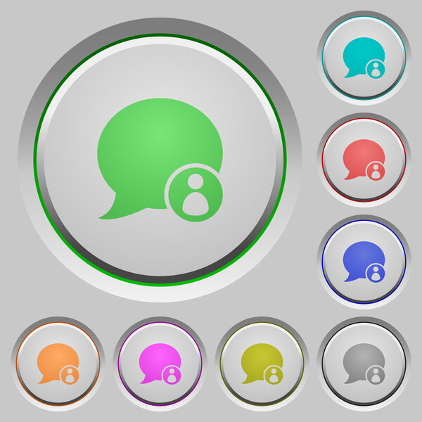 Blog comment owner push buttons