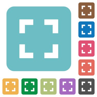 Düz seçici araç simgeleri