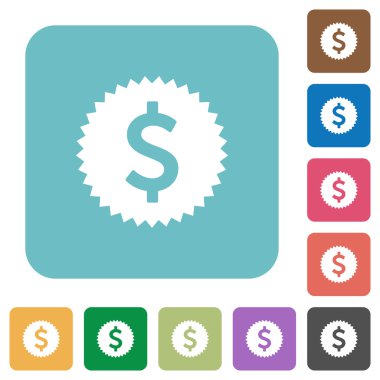 Düz Doları etiket simgeler