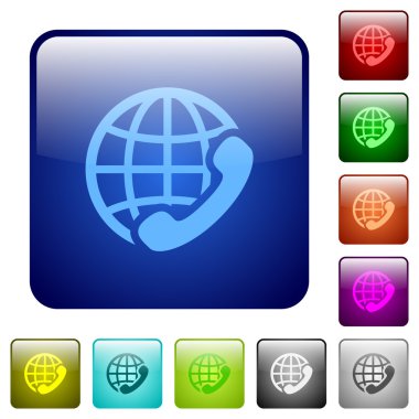 Uluslararası arama kare düğmeleri renk