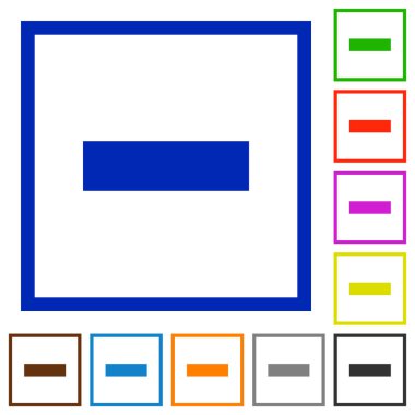 Çerçeveli düz simgeleri kaldırma