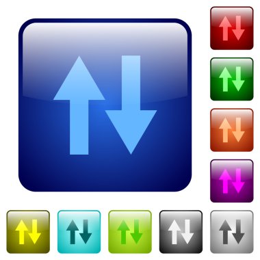 Renk veri trafiği kare düğmeleri