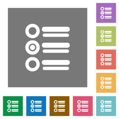 Radyo grubu Meydanı düz simgeler