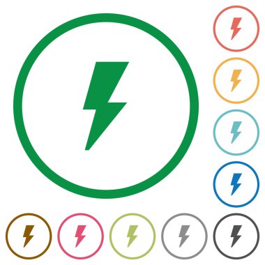 Seviyelendirilmiş düz simgeler flash